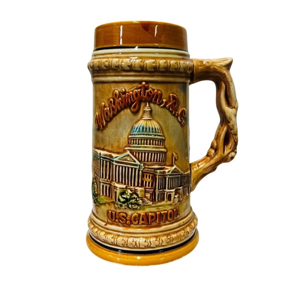 Vintage Collectible decorative White House Beer stein, souvenir